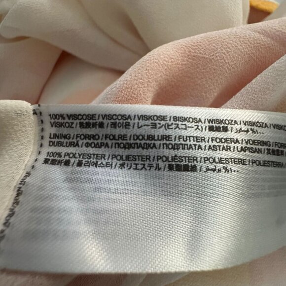 MANGO Psychedelic blouson dress size small long sleeves - Picture 7 of 8